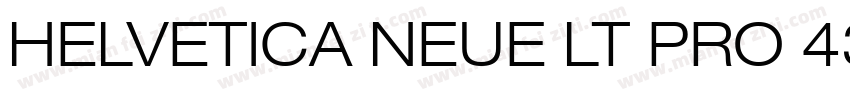 HELVETICA NEUE LT PRO 43 LIGHT EXTE字体转换